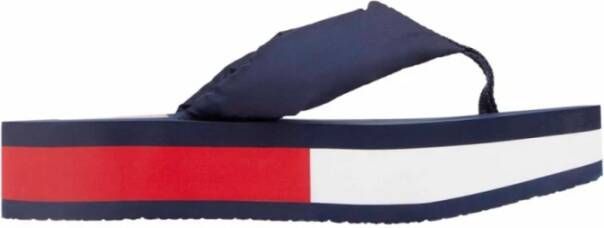 Tommy Hilfiger Recyclede Polyester Slippers Blue Dames - Foto 1