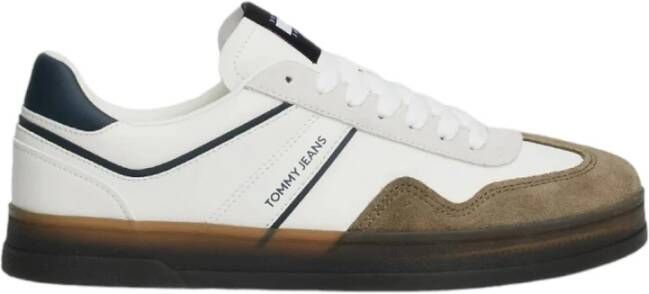 TOMMY JEANS Plateausneakers THE GREENWHICH RETRO freizeitschoen lage schoen veterschoen met gekleurde contrastafwerkingen