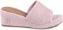Tommy Hilfiger Roze Linnen Sleehakken - Thumbnail 1
