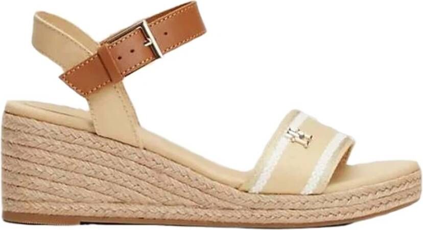 Tommy Hilfiger Sleehaksandaaltjes WEBBING WEDGE SANDAL zomerschoen sandaal keilhak met verstelbare gesp - Foto 3