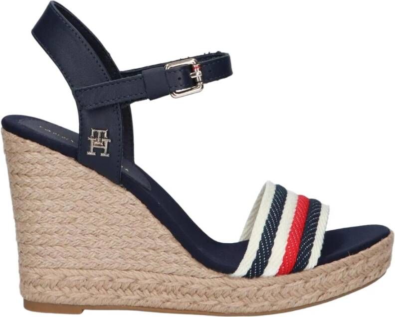 Tommy Hilfiger Corporate Wedge Platform Sandalen Multicolor Dames