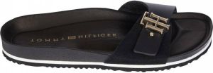 Tommy Hilfiger Slippers TH MOLDED FOOTBED SANDAL in smalle schoenwijdte met th sierelement