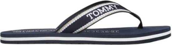 Tommy Hilfiger Blauwe Slippers voor Vrouwen Blue Dames