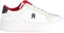 Tommy Hilfiger Plateausneakers TH PLATFORM COURT SNEAKER NBK vrijetijdsschoen lage schoen veterschoen met logo in het plateau - Thumbnail 1