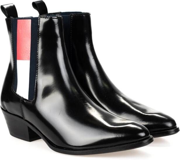 Tommy Hilfiger En0En00711 Corporate Cowboy Boots Women Black