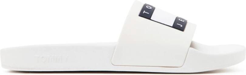 TOMMY JEANS Badslippers POOL SLIDE ESS zomerschoen badschoens slippers met opvallende logo-vlag - Foto 4