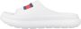 Tommy Hilfiger Platte PVC Logo Muilezel Schoenen White Dames - Thumbnail 7