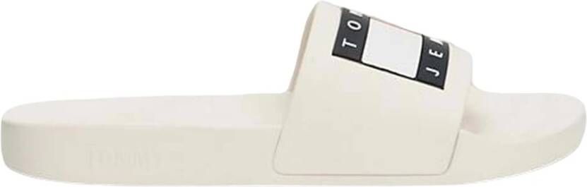 TOMMY JEANS Badslippers POOL SLIDE ESS zomerschoen badschoens slippers met opvallende logo-vlag - Foto 3