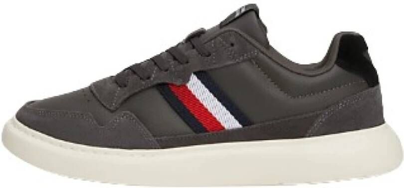 Tommy Hilfiger Sneakers LIGHT CUPSOLE LTH MIX STRIPES met gepolsterde schaprand vrijetijdsschoen halve schoen veterschoen