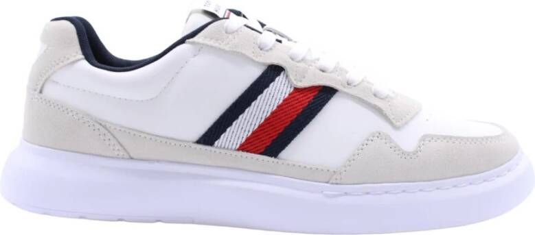 Tommy Hilfiger Sneakers TH CUPSET RWB LTH met zijstrepen vrijetijdsschoen lage schoen veterschoen - Foto 7