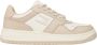 Tommy Jeans Leren Basket Sneakers voor Mannen Beige Heren - Thumbnail 7