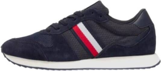 Tommy Hilfiger Blauwe Sneakers voor Heren Blue Heren