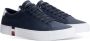 Tommy Hilfiger leren sneakers donkerblauw - Thumbnail 8