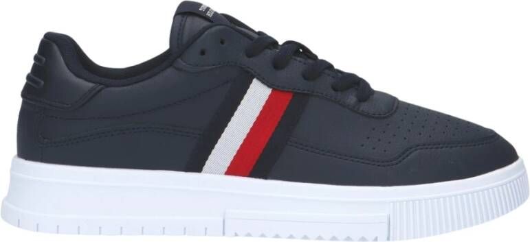 Tommy Hilfiger Hoogwaardige sneakers met opvallend logo Blue Heren