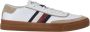 Tommy Hilfiger Plateausneakers TH CUPSET 1A2 LTH MIX vrijetijdsschoen lage schoen veterschoen met strepen in tommy kleuren - Thumbnail 1