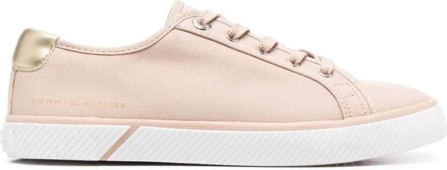 Tommy Hilfiger Roze Katoenen Sneakers voor Vrouwen Pink Dames