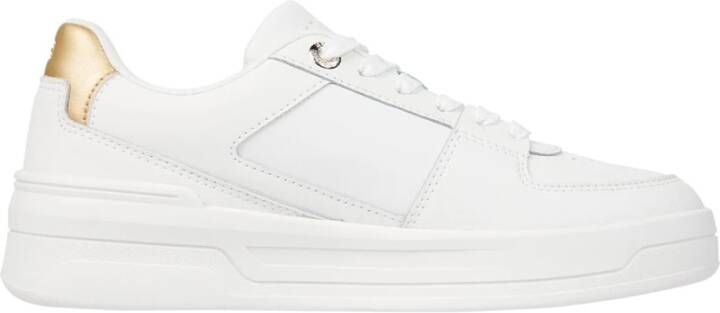 TOMMY HILFIGER Lage Sneakers Dames Essential Basket Sneaker Maat: 36 Materiaal: Leer Kleur: Wit - Foto 4