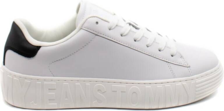 Tommy Jeans Stijlvolle Sneakers voor Mannen en Vrouwen White Heren