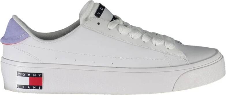 Tommy Hilfiger Witte Polyester Sneaker White Dames