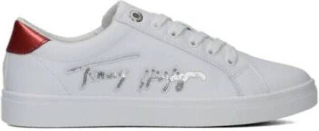 TOMMY JEANS Plateausneakers TJW RETRO BASKET FLATFORM ESS met logo-tekst in de zool vrijetijdsschoen lage schoen veterschoen - Foto 16