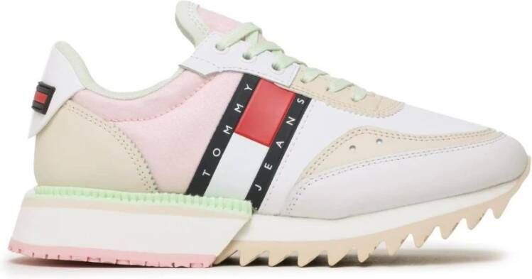 Tommy Jeans Cleated Similpelle Sneakers Wit