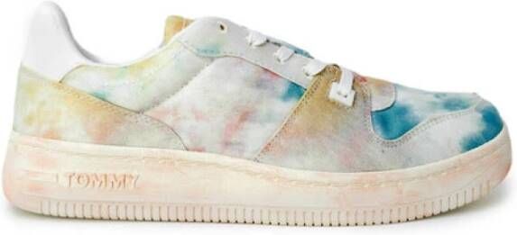 Tommy Jeans Witte Vetersneakers Multicolor Dames