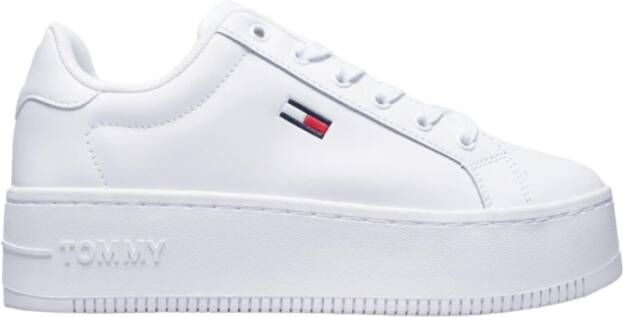 Tommy Hilfiger Witte Essential Platform Sneakers voor Dames White Dames - Foto 9