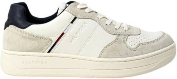 Tommy Jeans Witte herensneakers van Tommy Hilfiger Jeans White Heren