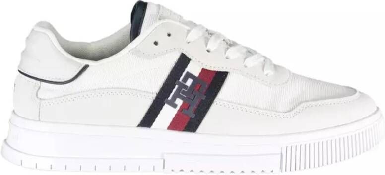 Tommy Hilfiger Witte Sneakers met Contrasterende Details White Heren