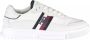 Tommy Hilfiger Witte Sneakers met Contrasterende Details White Heren - Thumbnail 1