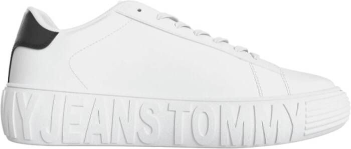 Tommy Jeans Stijlvolle Sneakers voor Mannen en Vrouwen White Heren