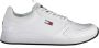 Tommy Hilfiger Sportieve witte vetersneakers met contrastdetails White Heren - Thumbnail 2