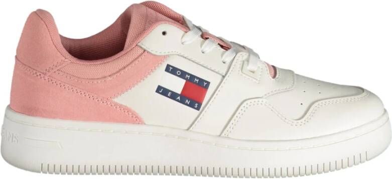 Tommy Hilfiger Sportieve Roze Veterschoenen met Contrastdetails Multicolor Dames