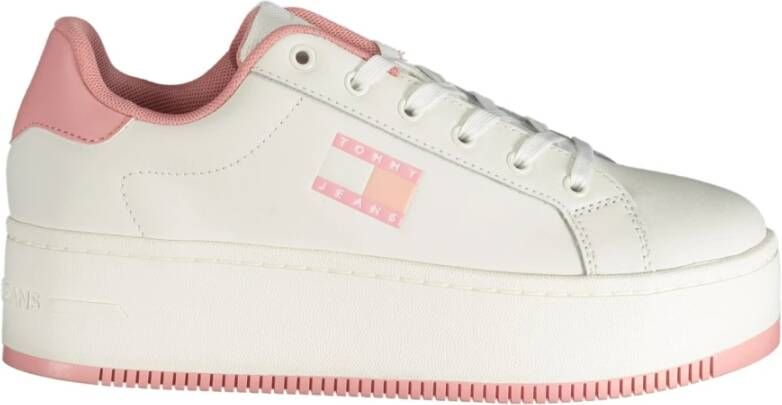 Tommy Hilfiger Sportieve Roze Veterschoenen met Contrastdetails Multicolor Dames - Foto 4