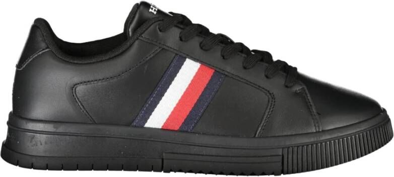 Tommy Hilfiger Sportieve Veterschoenen Zwart Contrast Logo