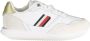 Tommy Hilfiger Sportieve Vetersneakers Wit Geborduurd Logo White Dames - Thumbnail 2