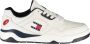 Tommy Hilfiger Sportieve witte vetersneakers met contrastdetails en logoprint Multicolor Heren - Thumbnail 11