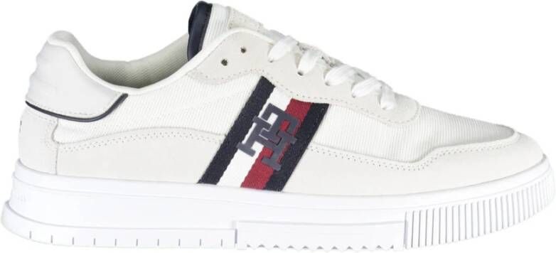 Tommy Hilfiger Witte Sneakers met Contrasterende Details White Heren