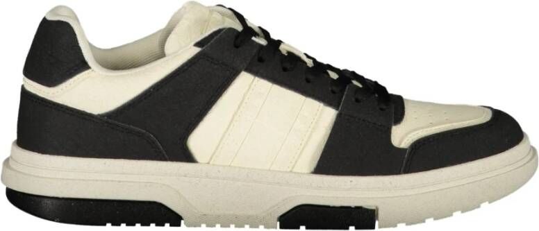 TOMMY JEANS Sneakers TJM LEATHER CUPSOLE 2.0 in contrast-look vrijetijdsschoen lage schoen veterschoen