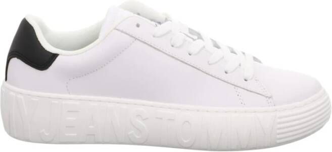 Tommy Jeans Stijlvolle Sneakers voor Mannen en Vrouwen White Heren