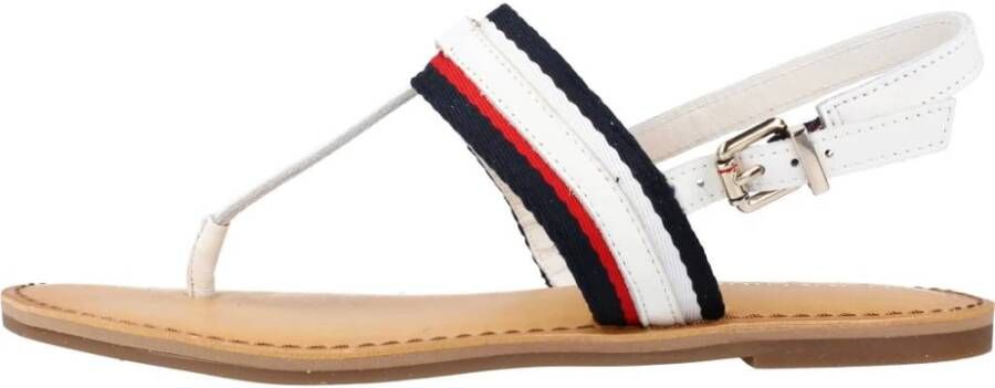 Tommy Hilfiger Sandalen CORPORATE WEBBING FLAT SANDAL met teenbandje