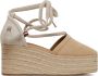 Tommy Hilfiger Espadrilles CLOSED TOE LINEN FLATFORM zomerschoen wig hak met mooie enkelveters - Thumbnail 2