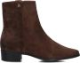 TOMMY HILFIGER Bruine Enkellaarsjes Th Suede Pointy Zip Bootie - Thumbnail 1