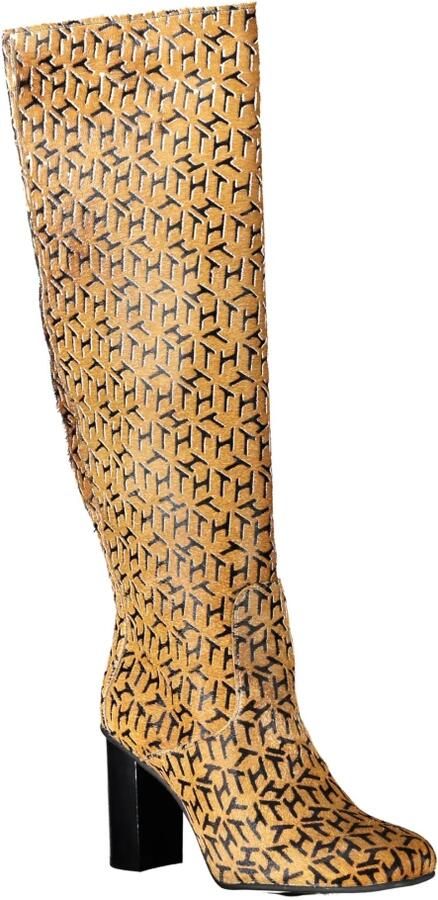 Tommy Hilfiger Laarzen in bruin voor Dames . TH Hair Calf High Heel Long Boot - Foto 2