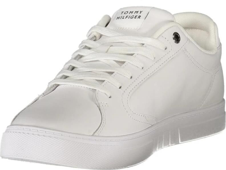 Tommy Hilfiger Witte Polyester Sneaker met Contrasterende Details - Foto 4