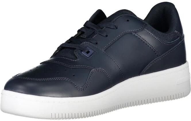 Tommy Hilfiger Retro Basket leren heren sneakers Blauw Uitneembare zool - Foto 4