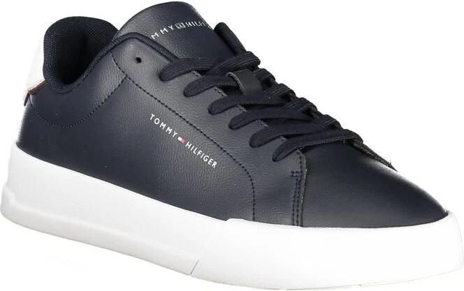 Tommy Hilfiger Sneakers TH COURT LTH DETAIL ESS vrijetijdsschoen lage schoen veterschoen met zijlijk logo-opdruk - Foto 8
