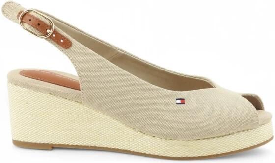 Tommy Hilfiger Sleehaksandaaltjes FLAG MID WEDGE ESPAD SLINGBACK plateau zomerschoen bandjessandaal met verstelbare gesp - Foto 2