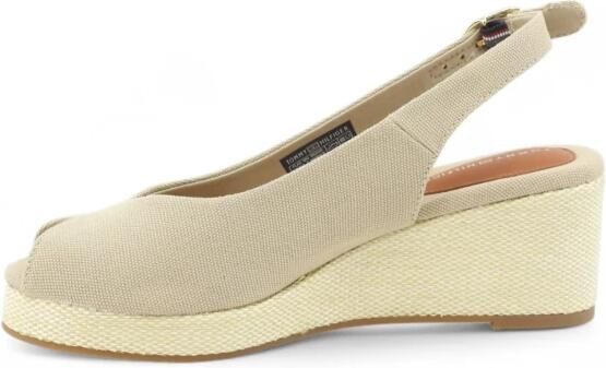 Tommy Hilfiger Sleehaksandaaltjes FLAG MID WEDGE ESPAD SLINGBACK plateau zomerschoen bandjessandaal met verstelbare gesp - Foto 3