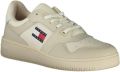 Tommy Jeans TJM Retro Basketess leren sneakers ecru - Beige